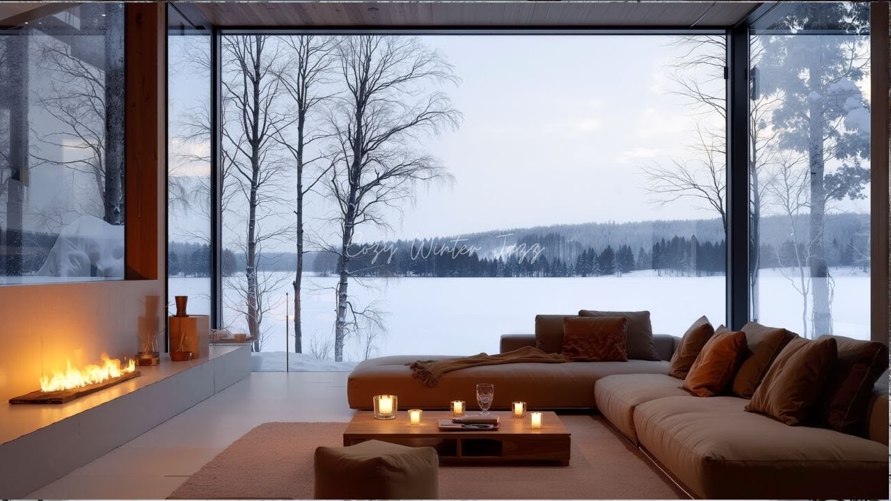 playlist soft Jazz | warm jazz in a snowy valley · Quiet Winter Evenings