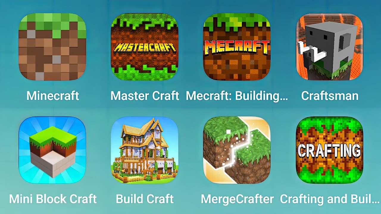 Minecraft, Master Craft, Mecraft Building, Craftsman, Mini Block Craft, Build Craft, MergeCrafter