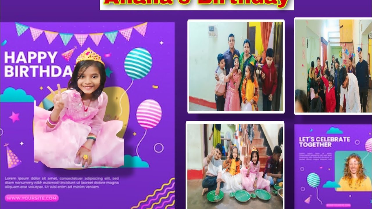 Ahana's Birthday Celebration 🎉#rupapintuvlog