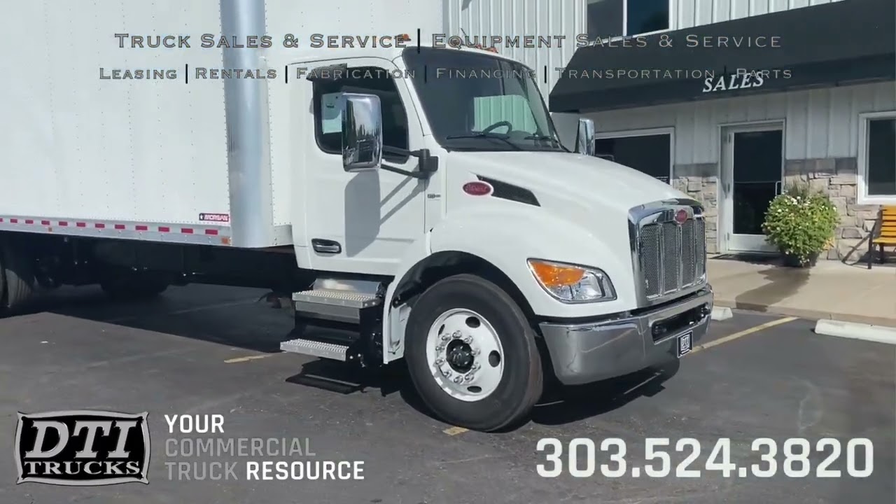 2024 Peterbilt 536 26ft Box Truck, Air Ride, Aluminum Level Ride Lift Gate
