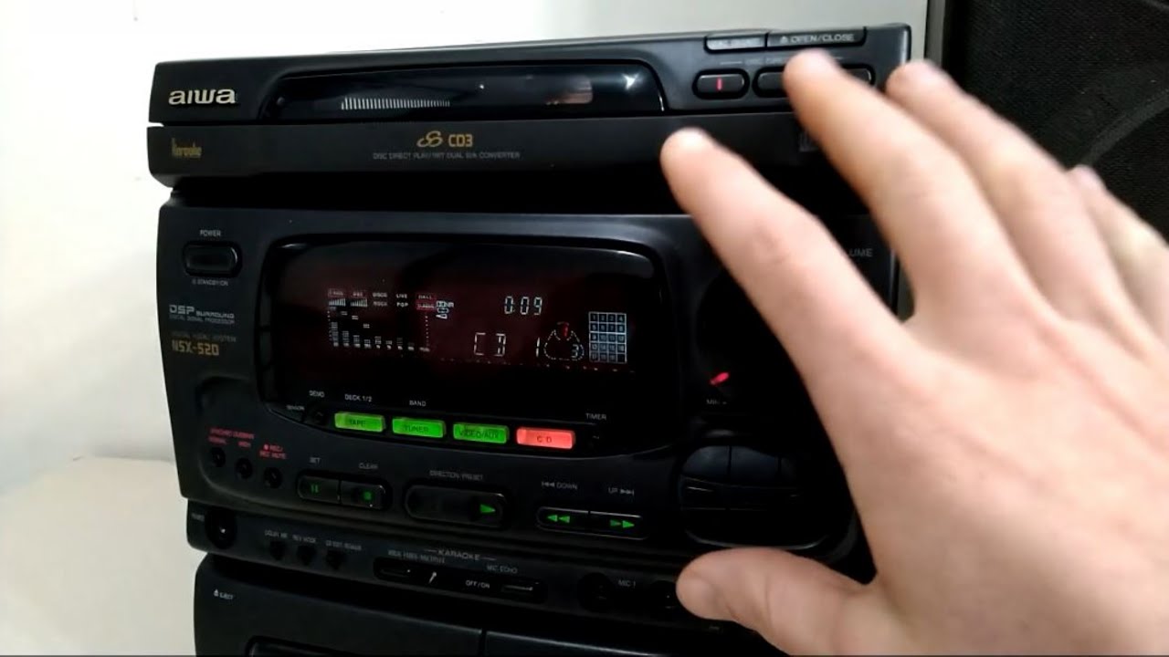 Conserto: System AIWA Tape Deck e CD Player