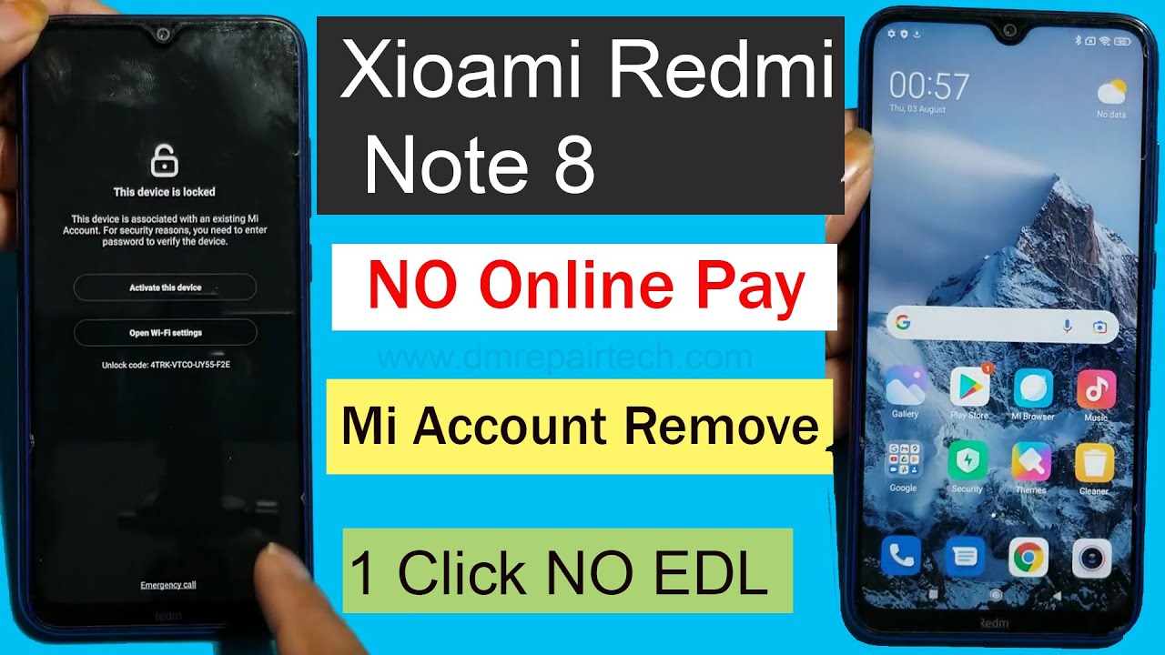 Redmi Note 8 Mi Account remove unlocktool | NO Online | How to Unlock Active this Device Mi Account