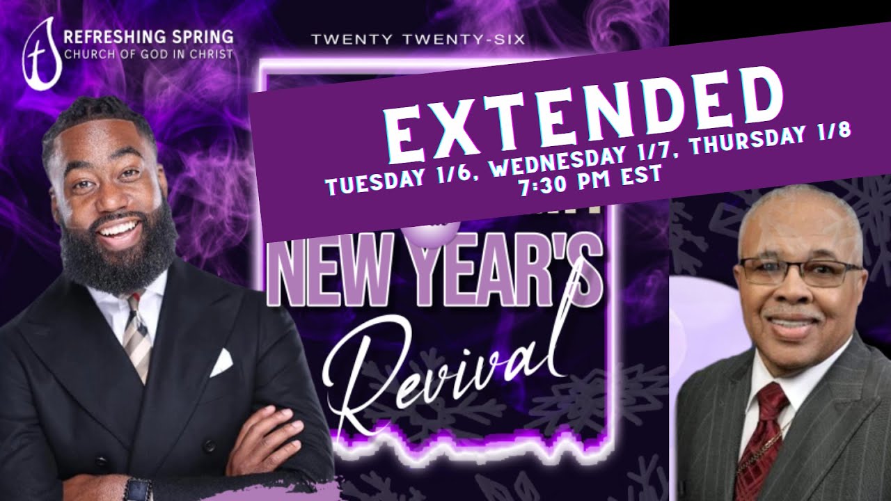 01.06.2026 l Refreshing Spring COGIC Live Stream - New Year's Revival