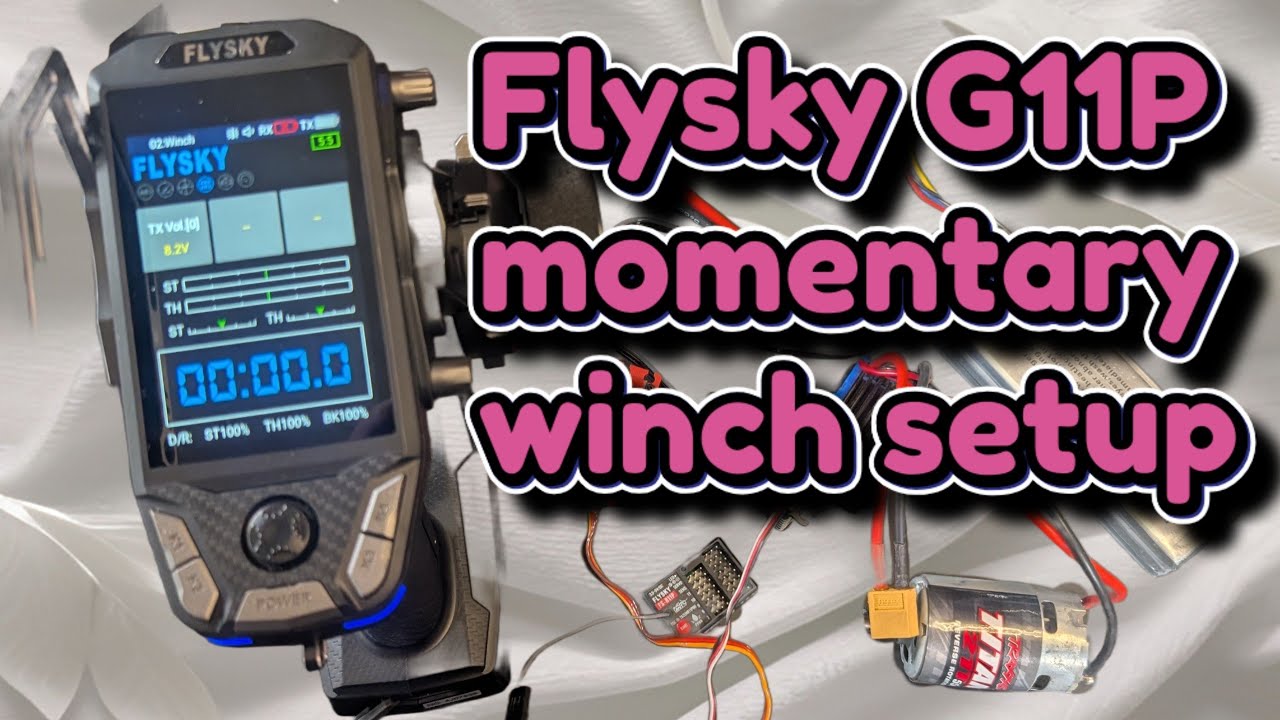 Flysky G11P Momentary winch control set up
