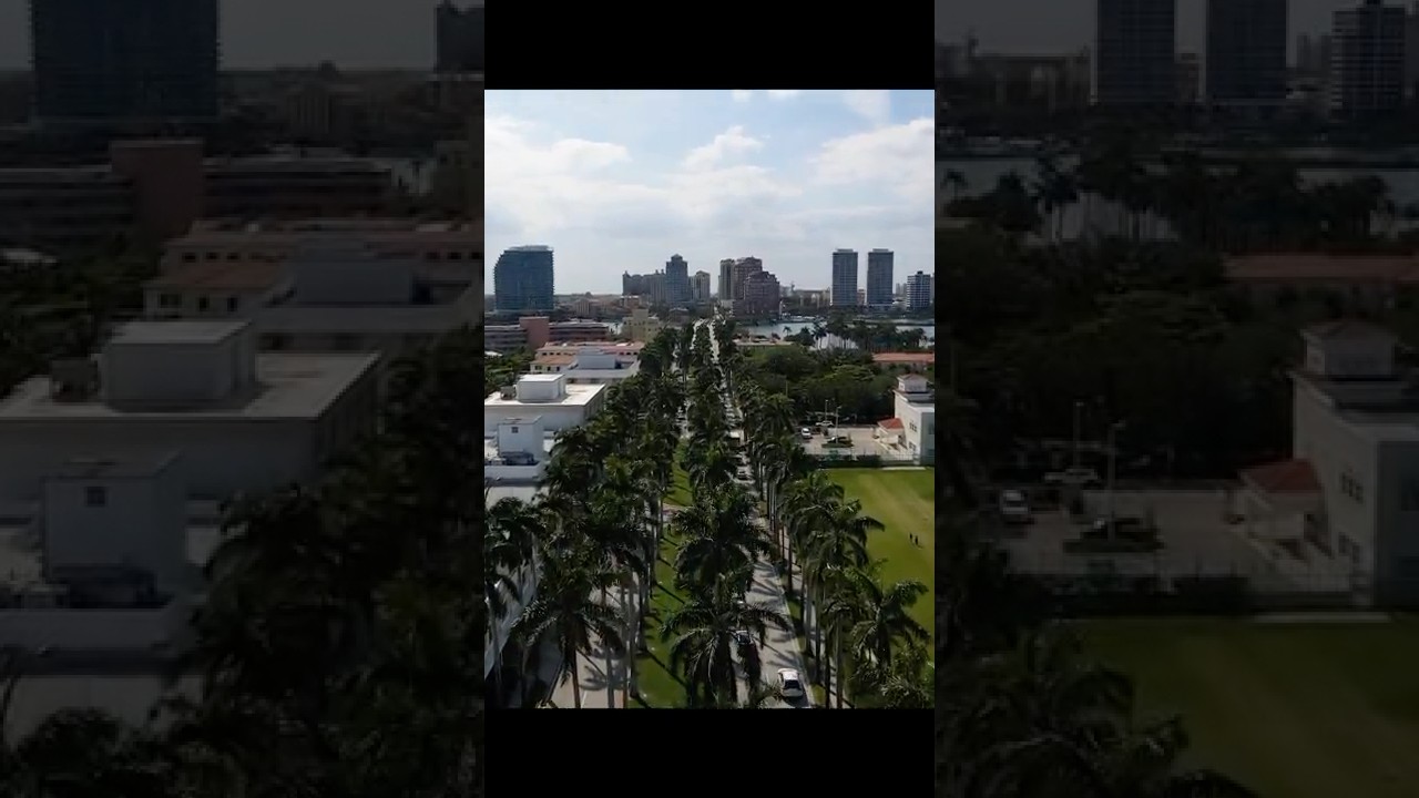 Уэст-Палм-Бич, Флорида, съемка с дрона.