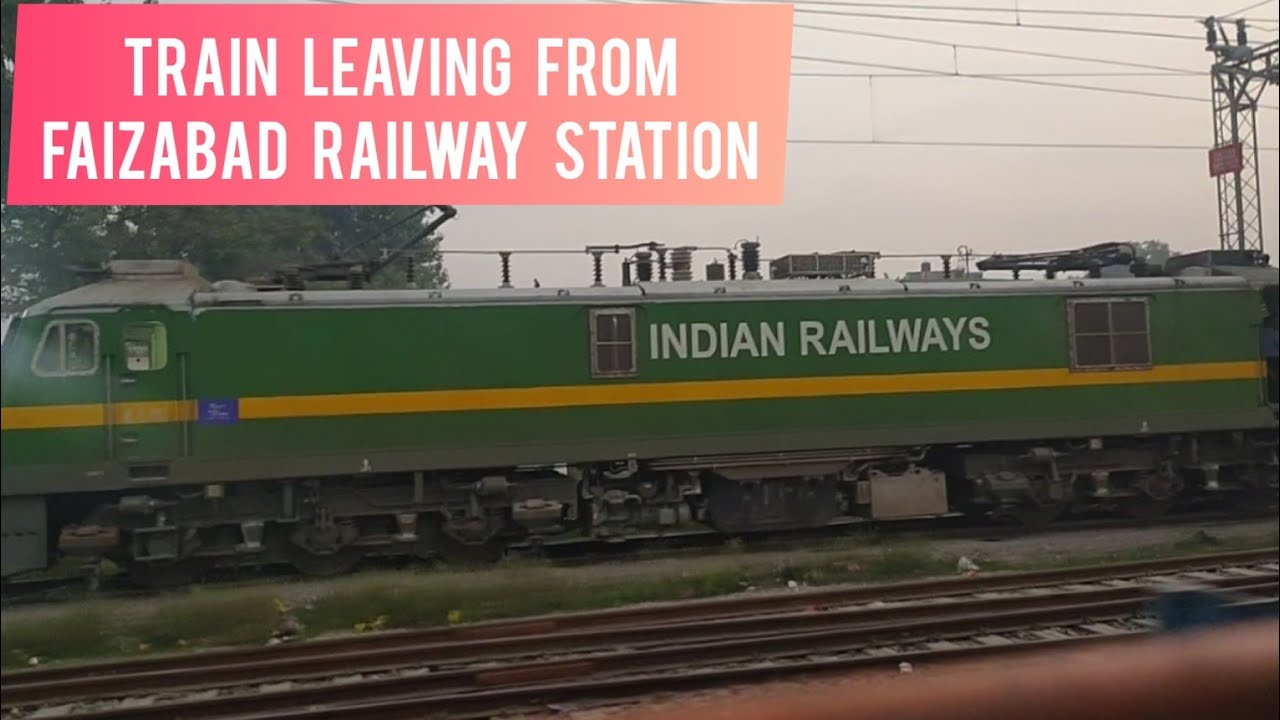 Train leaving from Faizabad Railway Station (Ayodhya Cantt)