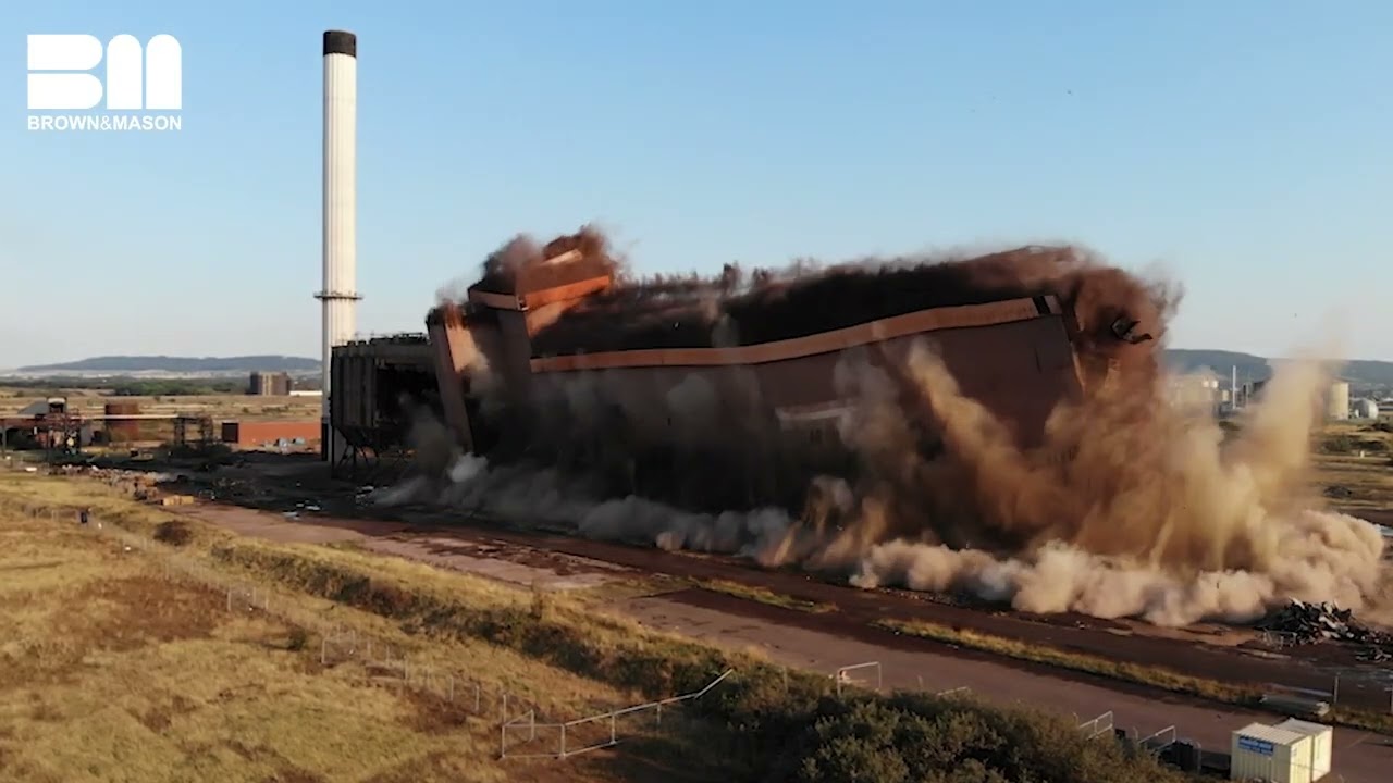 Final demolition of the Redcar Sinter Plant