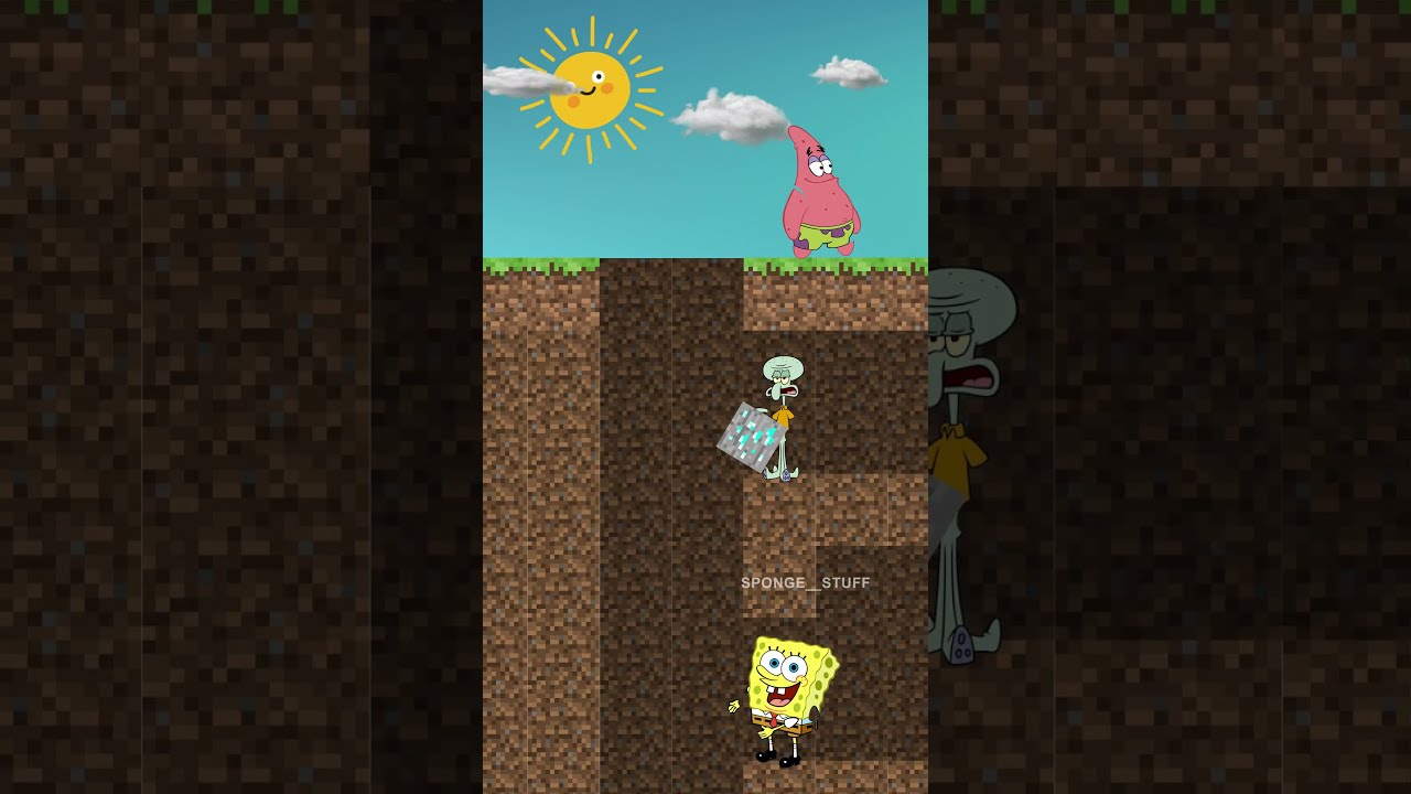 Patrick can't safe Squidward from himself