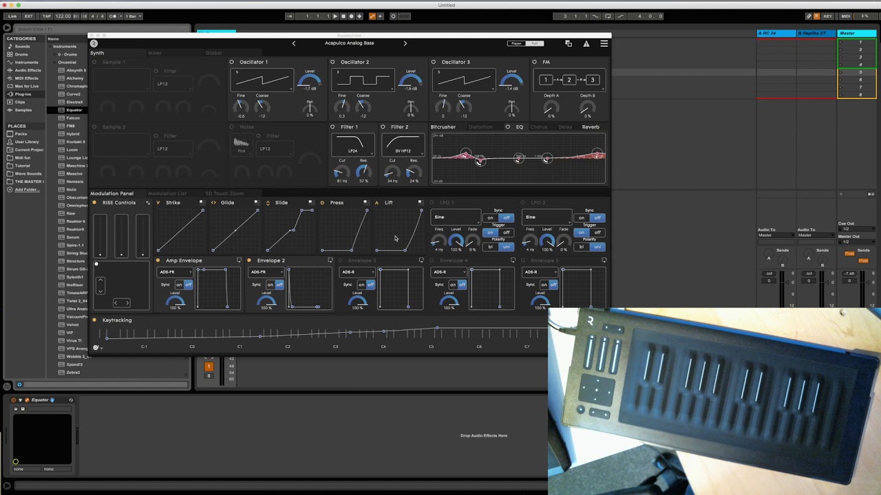 Setting up Roli Seaboard up  with Equator in Ableton