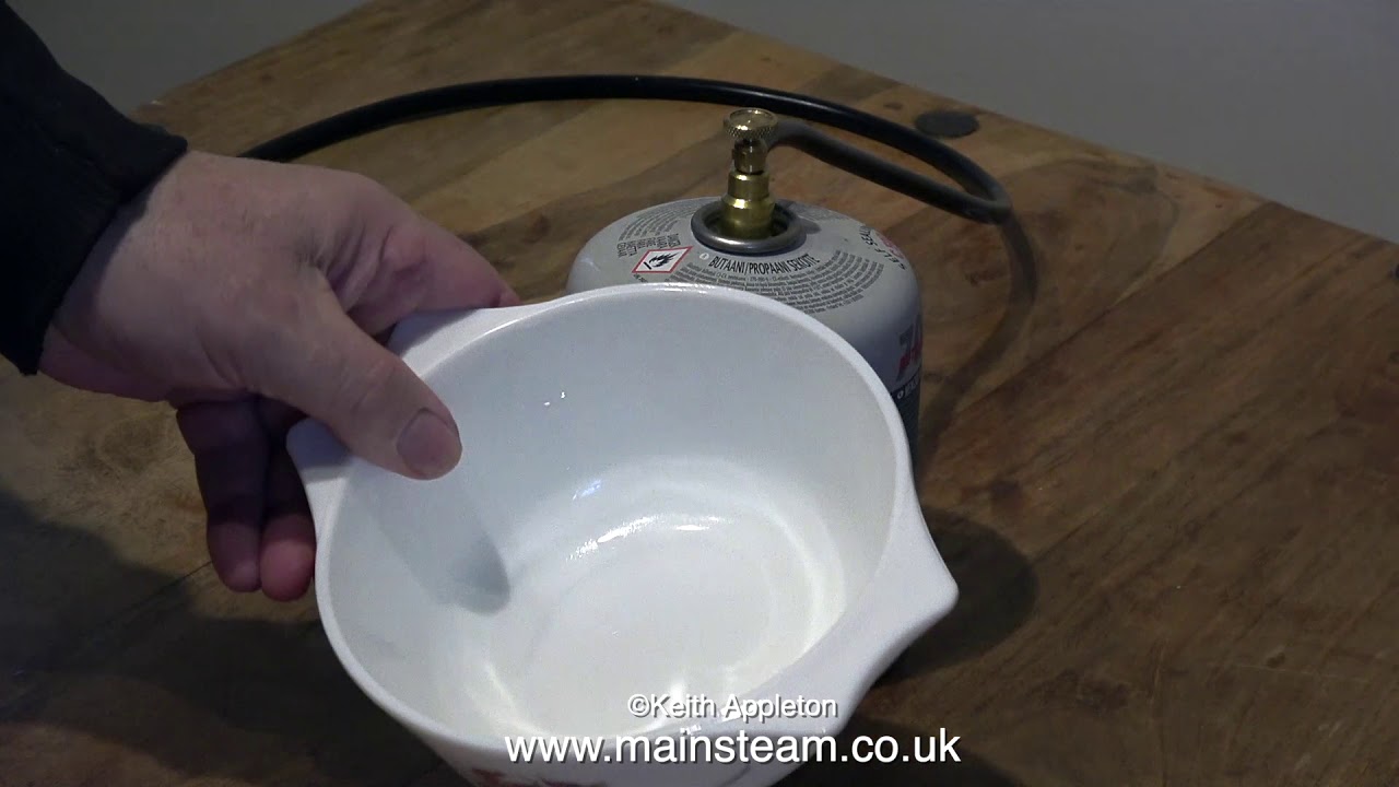 A TWIN VICTORIA PLANT IN STEAM - ON THE KITCHEN TABLE
