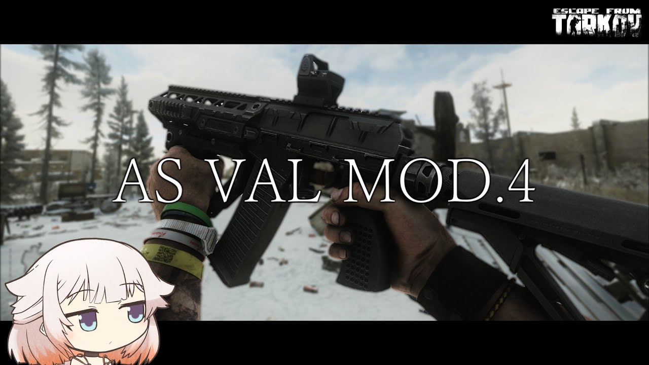 AS VAL MOD.4 改良点が光る新武器！【タルコフ】ONE実況