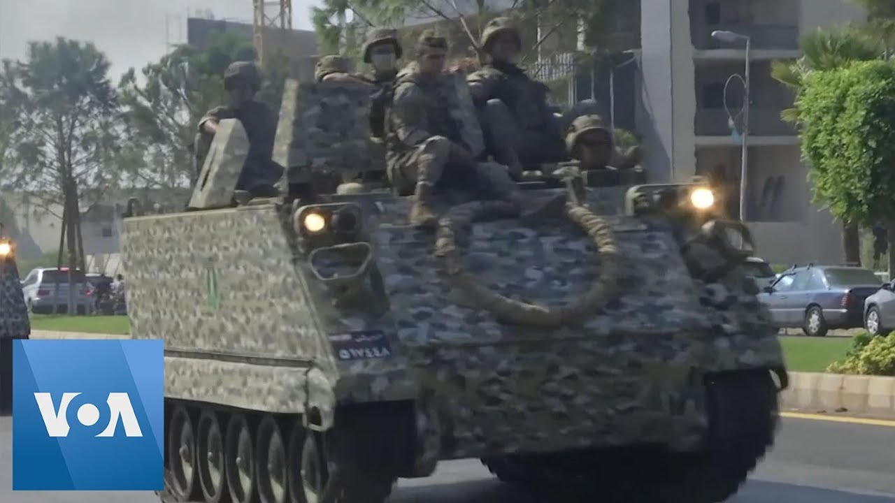 Lebanon Troops Enter Beirut Following Protests