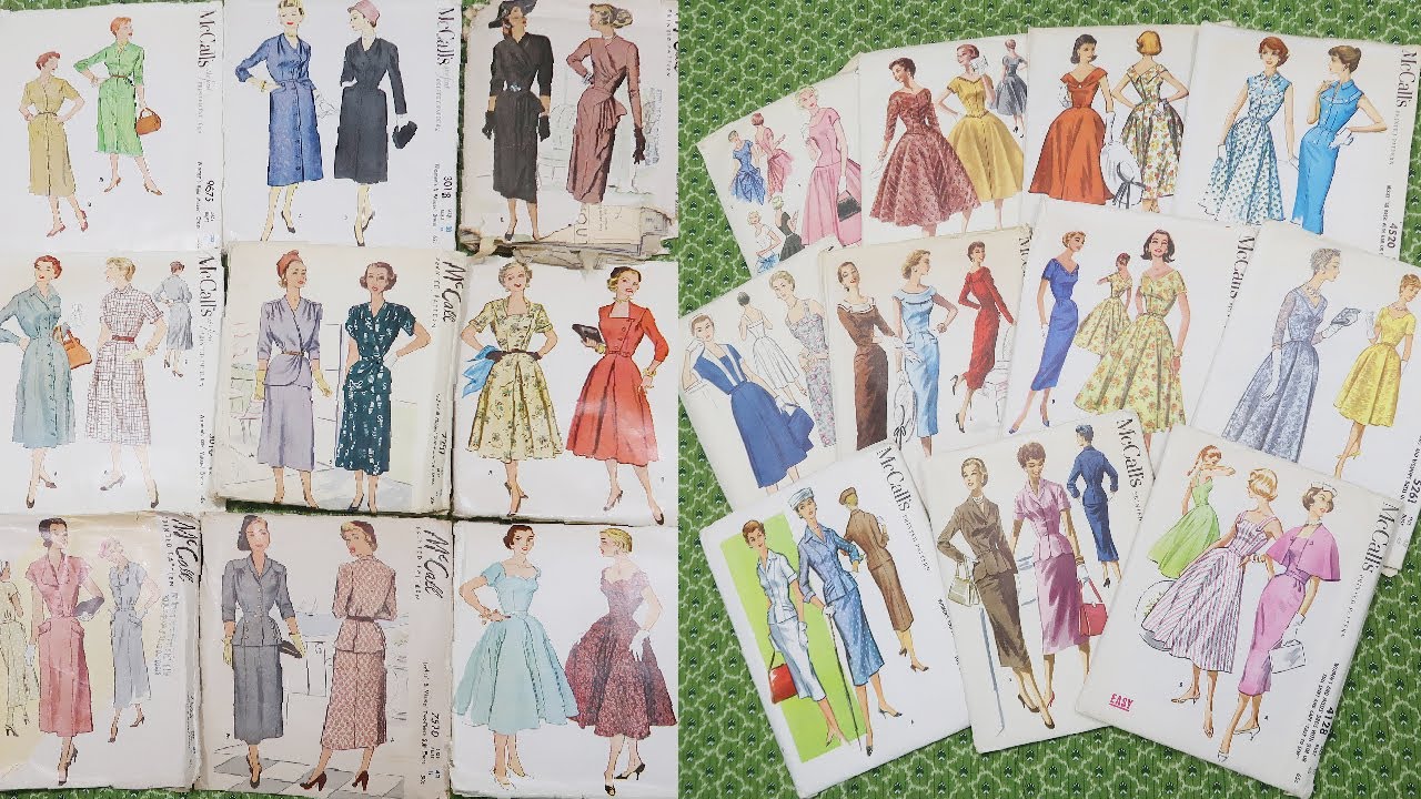 Vintage McCalls Sewing Pattern Haul! | 30+ from the 1940s & 1950s!