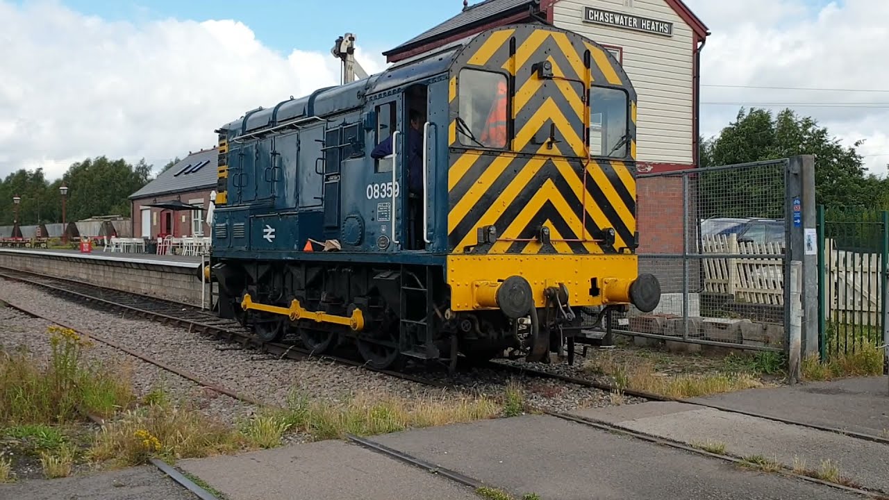 Class 08 08359 at the Chasewater Railway in July 2021