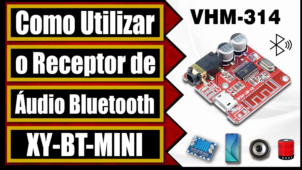 Receptor de Áudio Bluetooth 5.0 MP3 XY-BT-MINI VHM-314: como utilizar - Tutorial 39