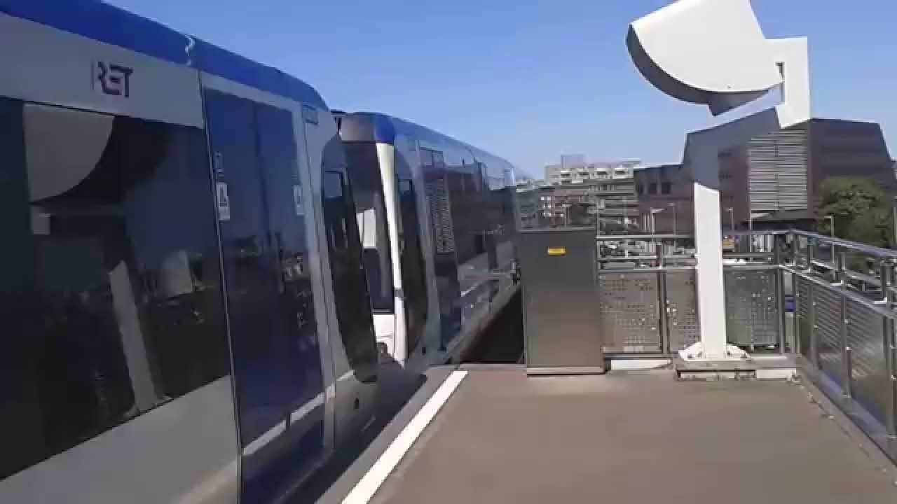 Ret metro 5500 serie op Maashaven spoor 1.