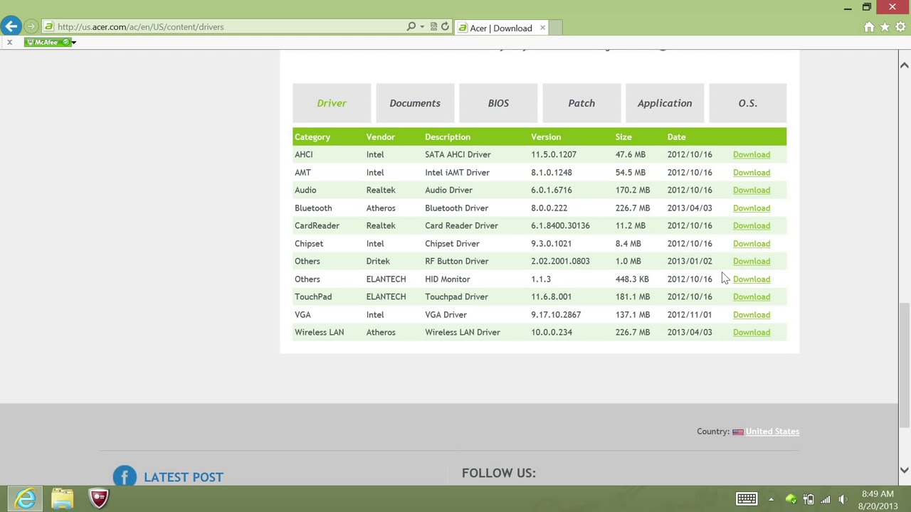 How to Download Drivers and Applications