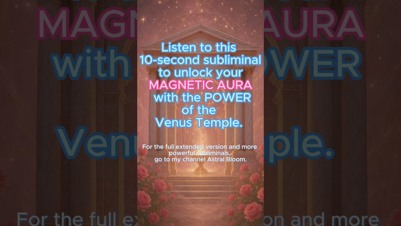 10s Subliminal ✧ Unlock Your Magnetic Aura (Venus Temple)