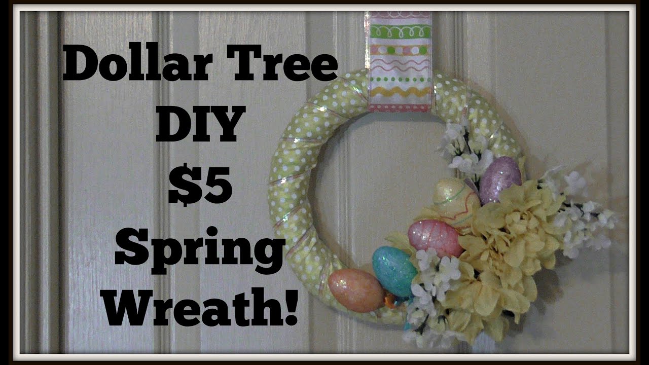 Dollar Tree Decor: $5 DIY Spring Wreath!
