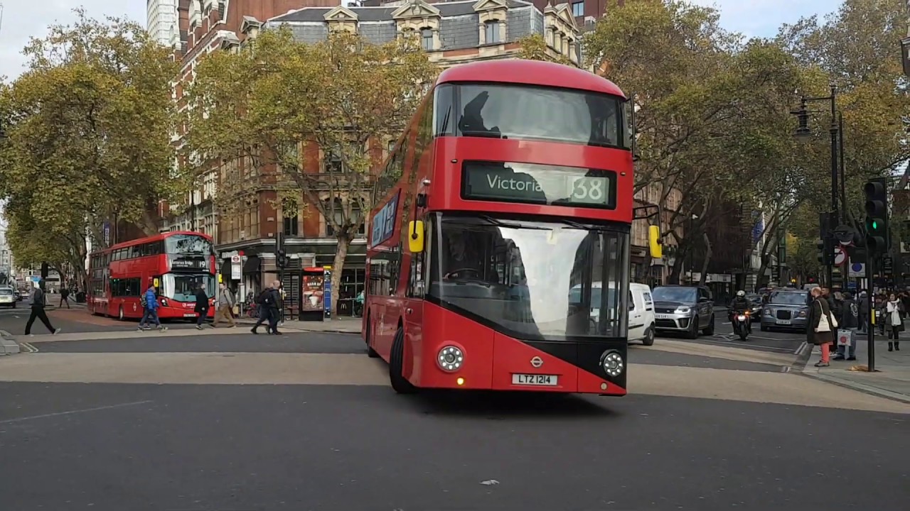 London Buses at Cambridge Circus in London (2019)