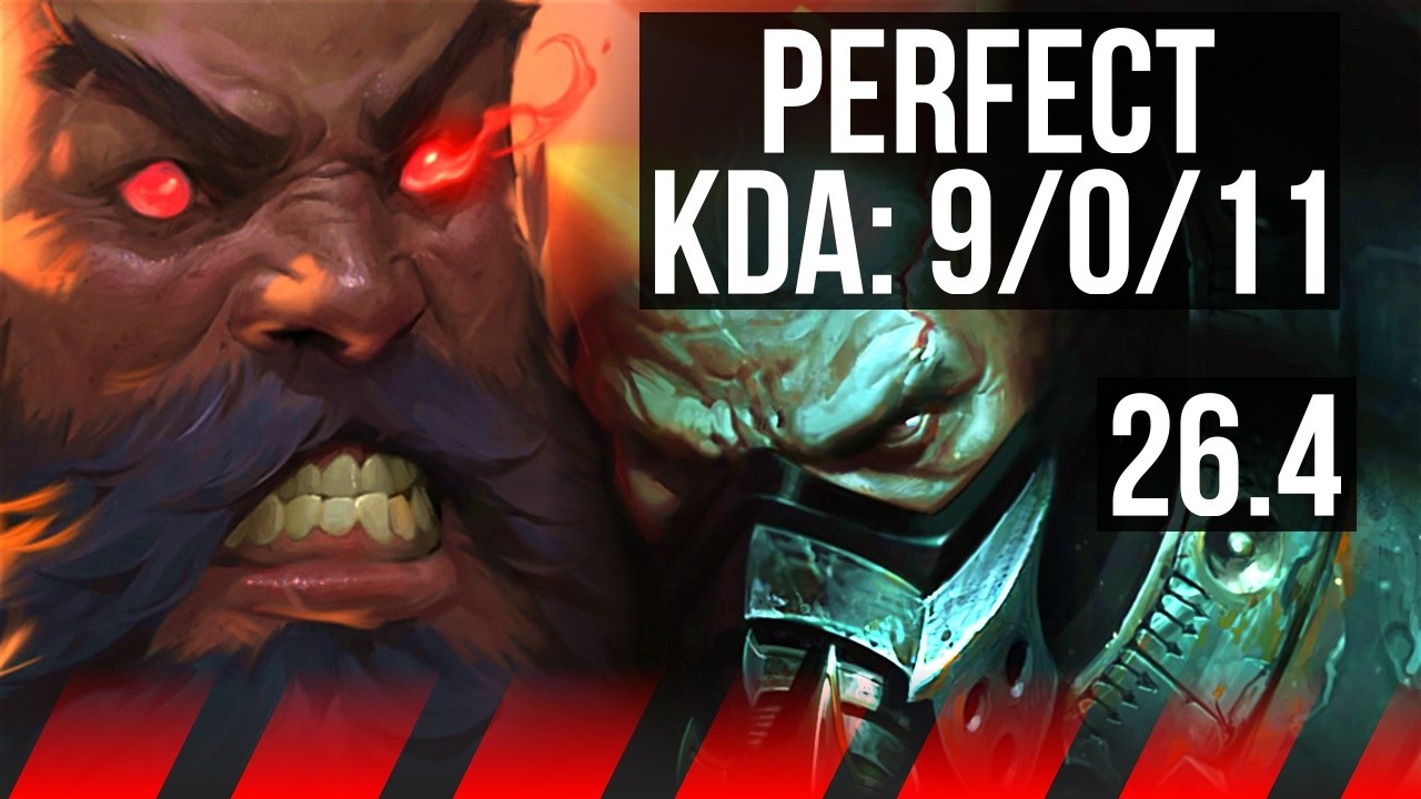UDYR vs URGOT (TOP) | Perfect KDA: 9/0/11 | EUW Master | 26.4