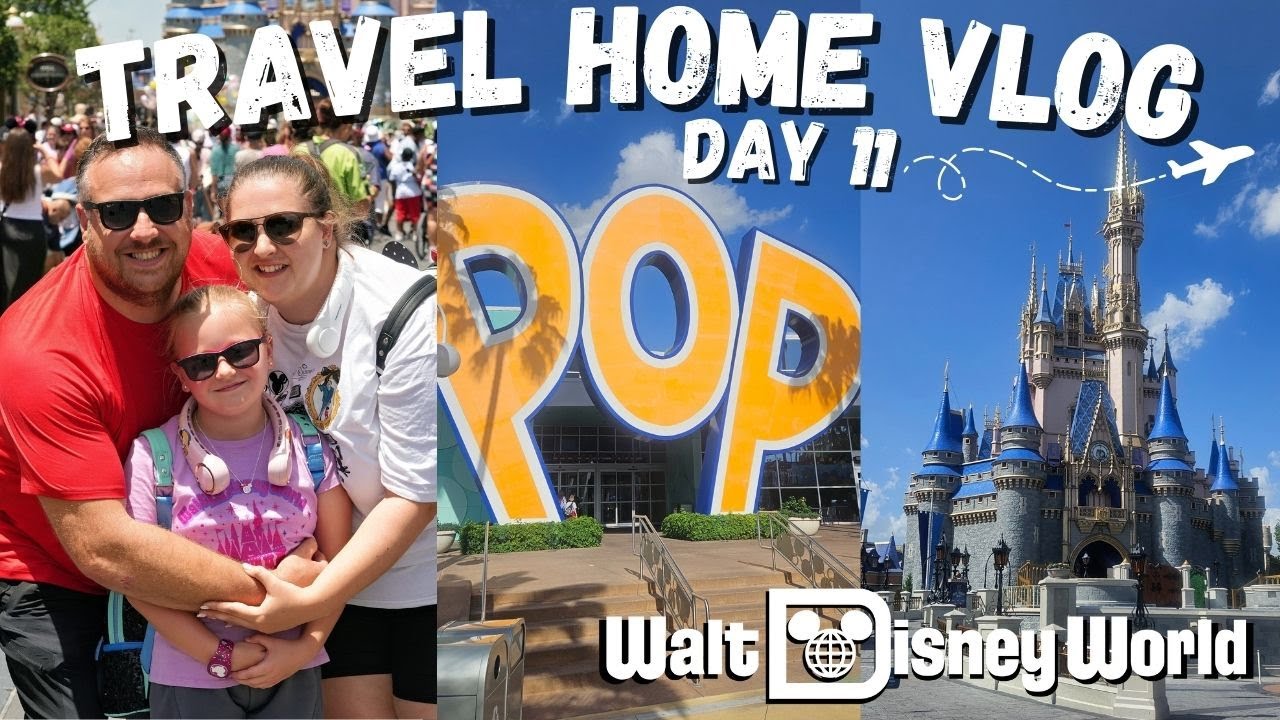 TRAVEL DAY HOME ✈️ | POP CENTURY RESORT WALT DISNEY WORLD VLOG: DAY 11 | MCO - MAN ✨️