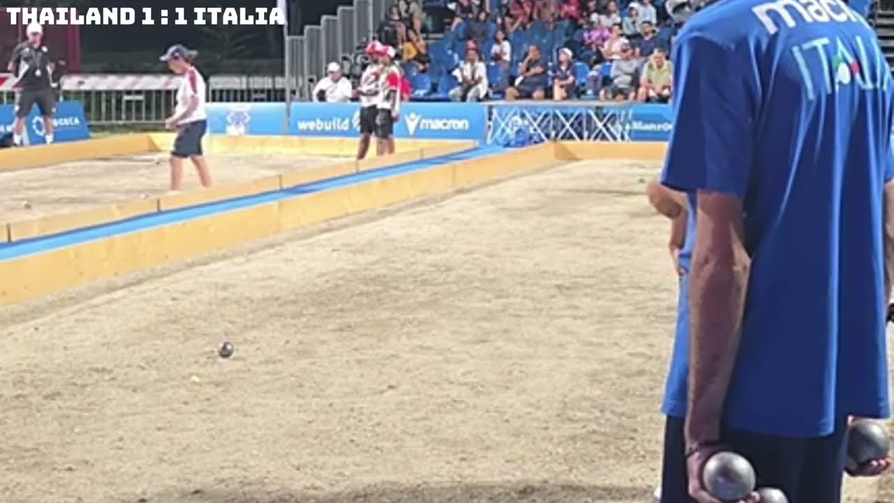 Petanque 2025 Double men Thailand vs Italia (Rizzi)