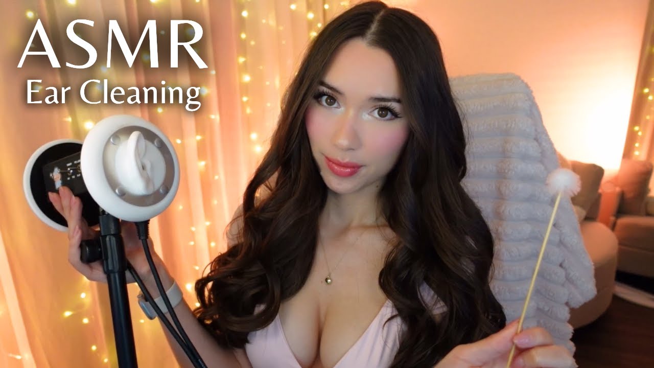 ASMR Ear Cleaning ♡ Fluffy Japanese Q-Tips Clean Your Ears ♡ Tingle Shop Roleplay