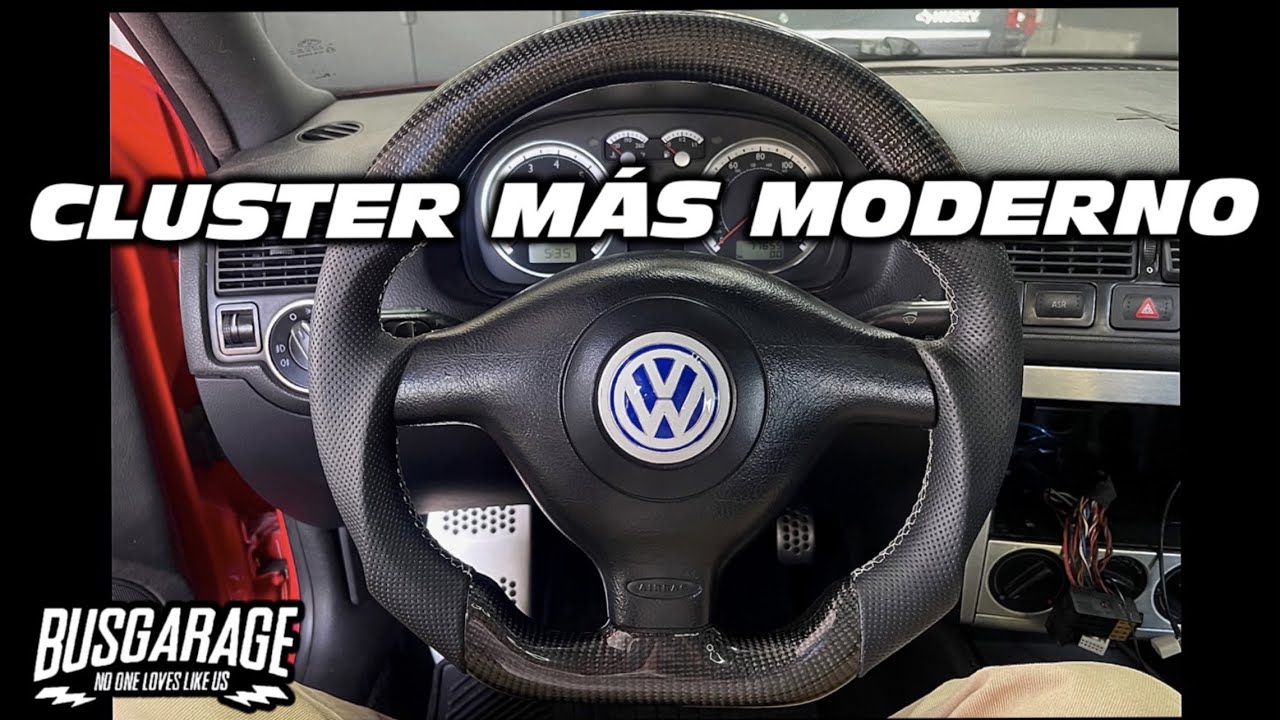 NUEVO CLUSTER A MI GTI MK4 ( Se ve 5 años más nuevo) |ALEX BUSGARAGE #tuning #gti #vlog