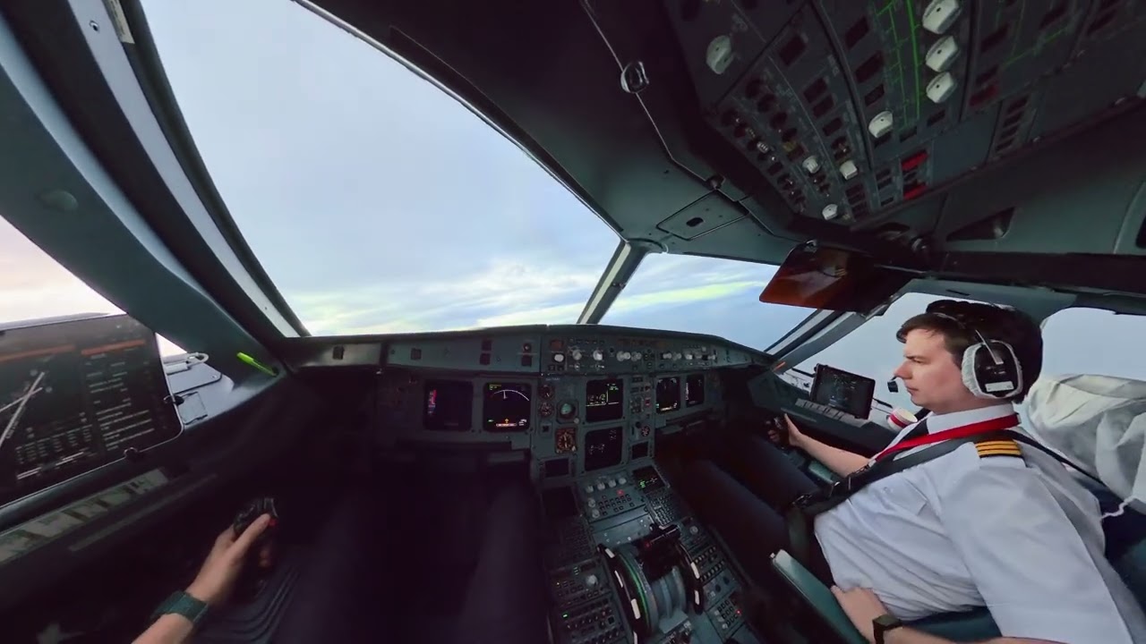 Airbus A321 IAE Cockpit Takeoff from Sochi: Real Pilot Departure & Climb | Captain Donatas HDR