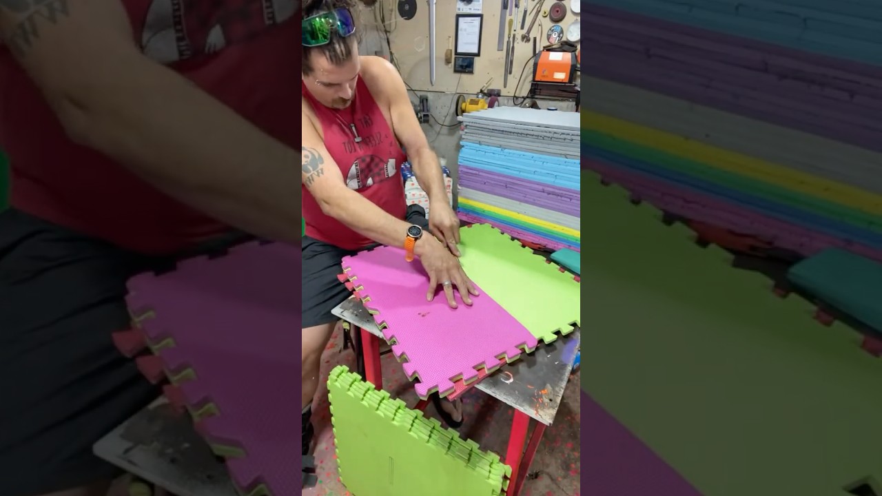 DIY archery target foam mats #archery  #compoundbow #pse #psebows #psearchery #diy #target  #mathews
