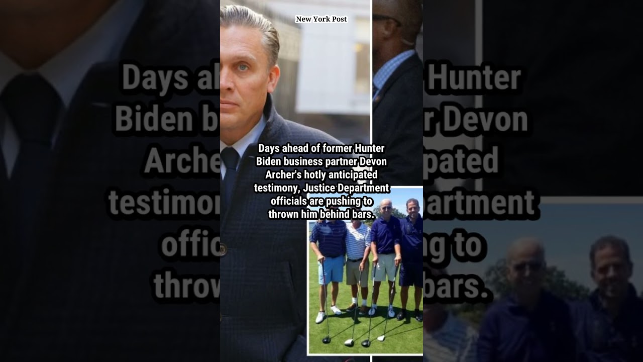 DOJ tries to jail key Hunter Biden witness Devon Archer on eve of congressional testimony