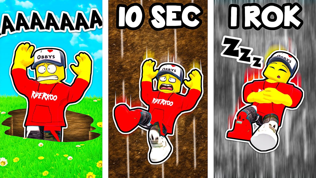 LETÍM NEJDELŠÍ DÍROU V ROBLOXU... (The Longest Hole In Roblox)