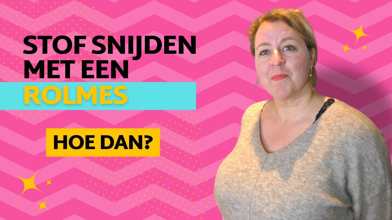 Stof snijden met een rolmes. Hoe doe je dat?