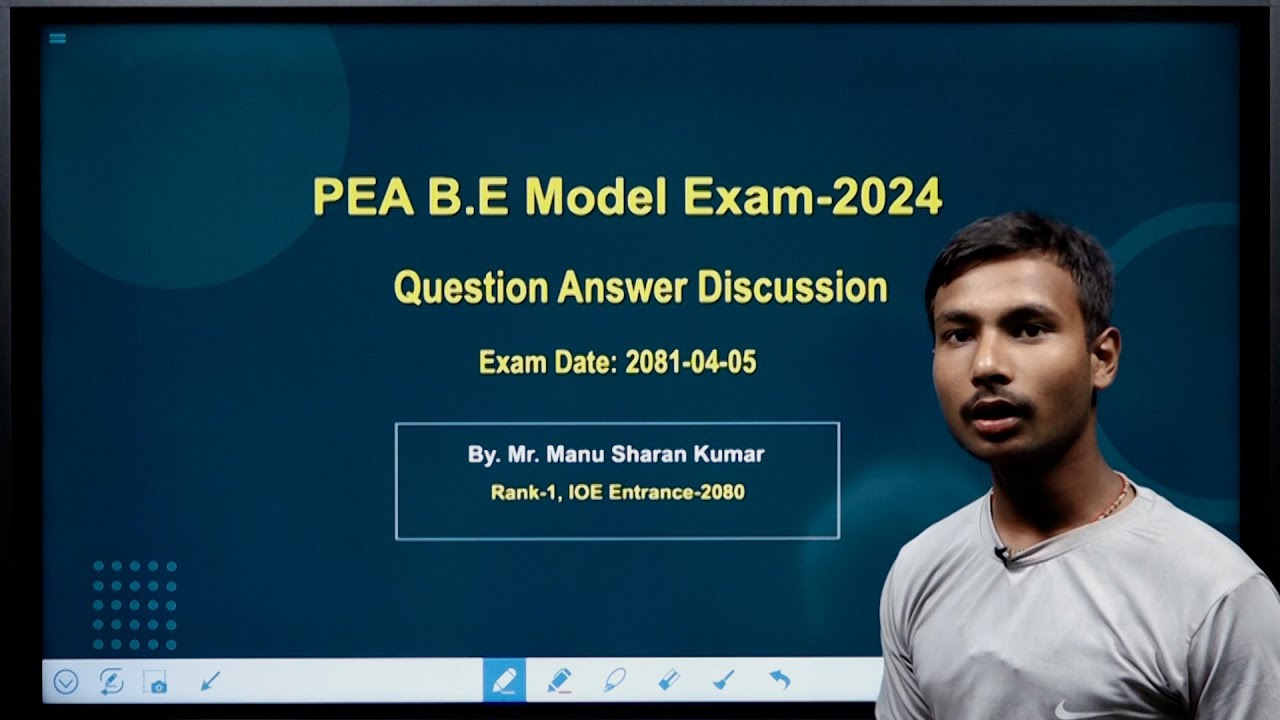 Q & A Session | By. Mr. Manu Sharan Kumar (IOE Entrance Topper-2080) | PEA Weekly Test | 2081-04-05