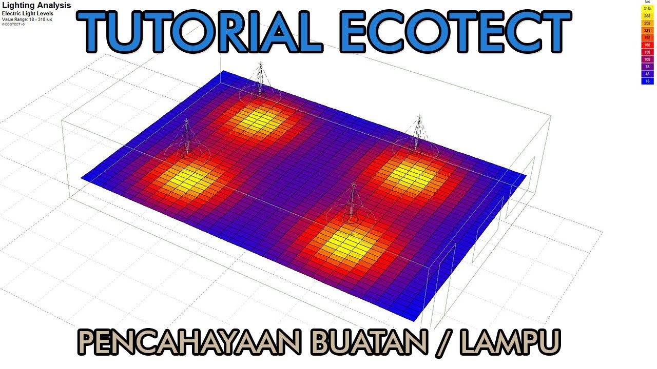 TUTORIAL ANALISIS PENCAHAYAAN BUATAN / LAMPU PADA ECOTECT