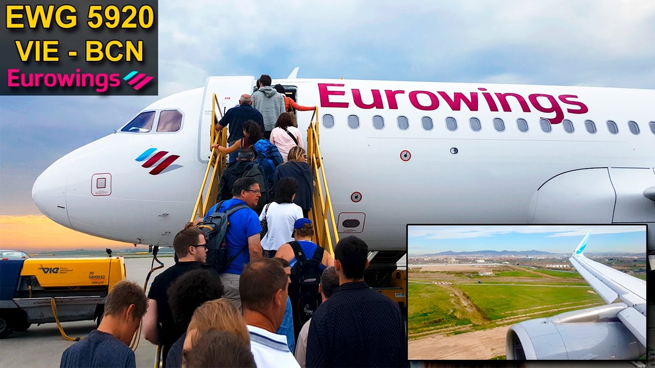 TRIP REPORT | Eurowings | Vienna - Barcelona | Airbus 320CEO Sharklets