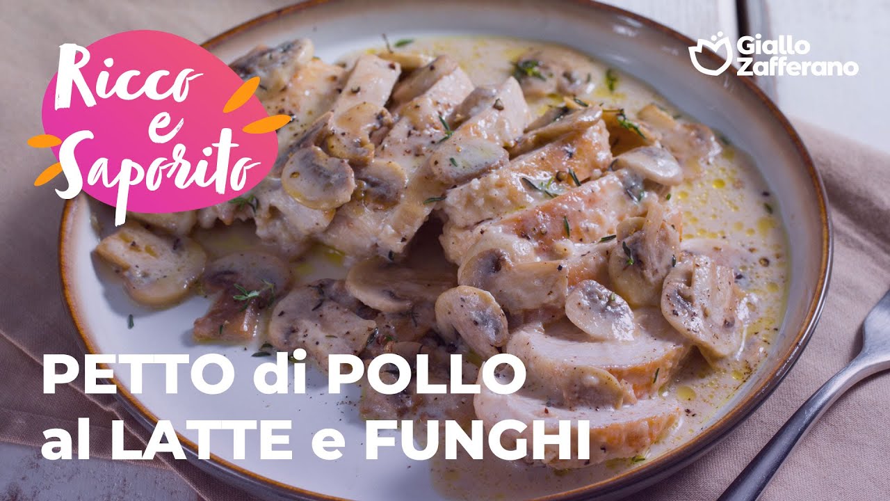 PETTO di POLLO al LATTE e FUNGHI: SEMPLICE e GUSTOSO!😋🥛🍄