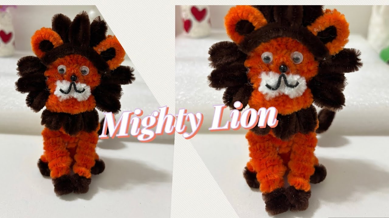 Tutorial on the making of a Lion using pipecleaner