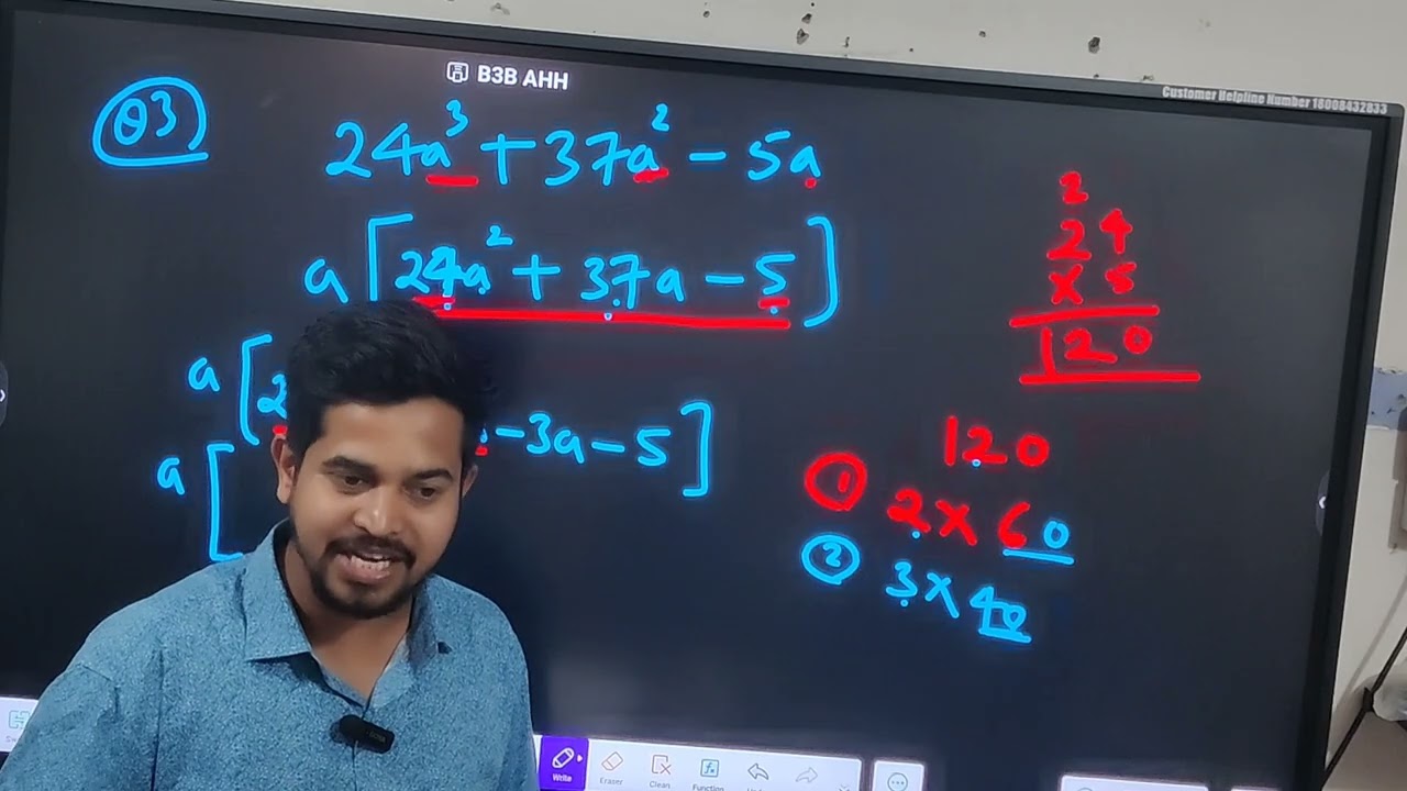 CLASS 9th ICSE MATHS LECTURE 4 OF CHAPTER FACTORISATION EXERCISE 5B QUESTION NO. 1 to 9