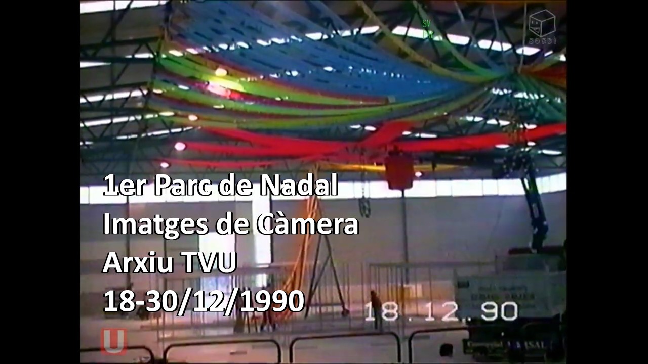 1990 1er Parc de Nadal - Compilat d'imatges càmera - desembre 1990 - Arxiu TVU