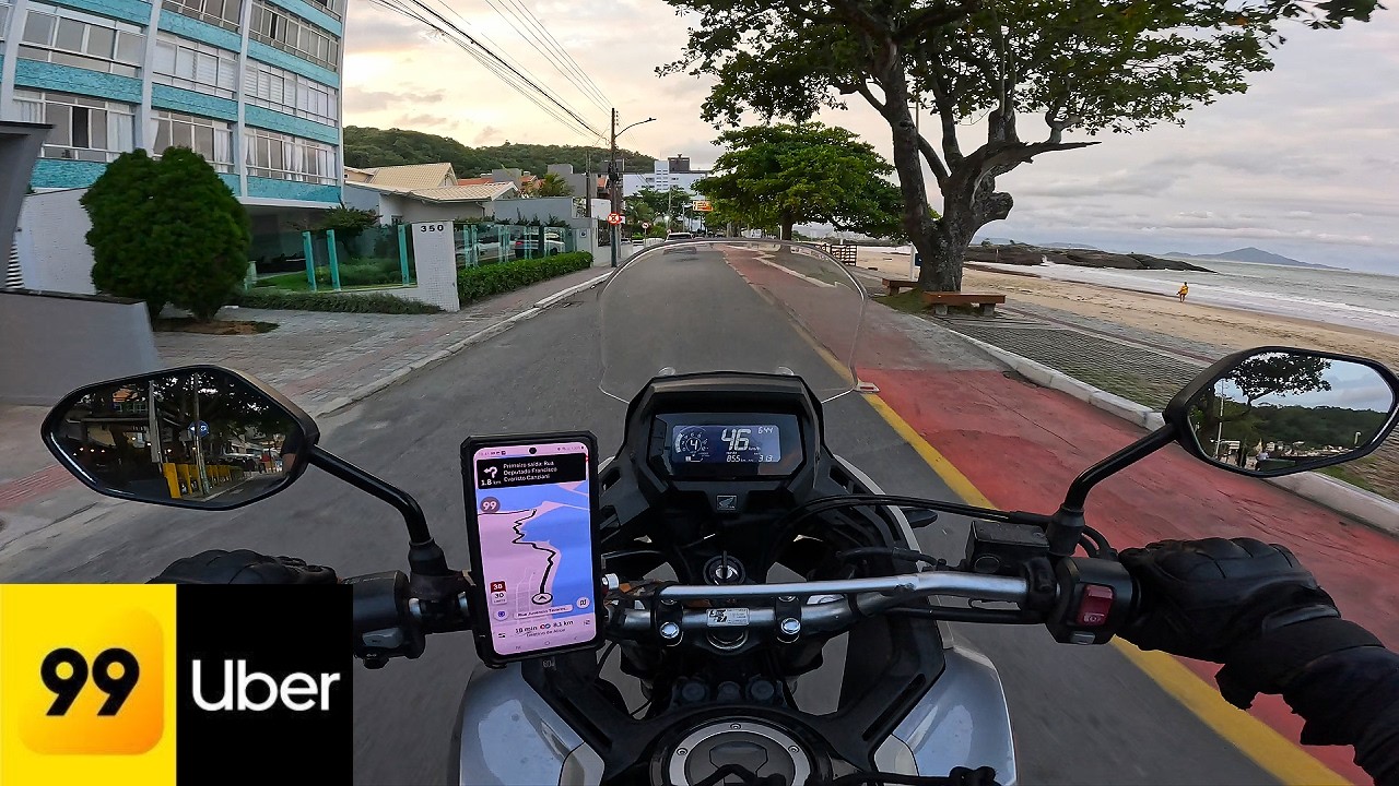 Fiz 153 REAIS na Uber Moto e 99 Moto em 4 HORAS de Trabalho!