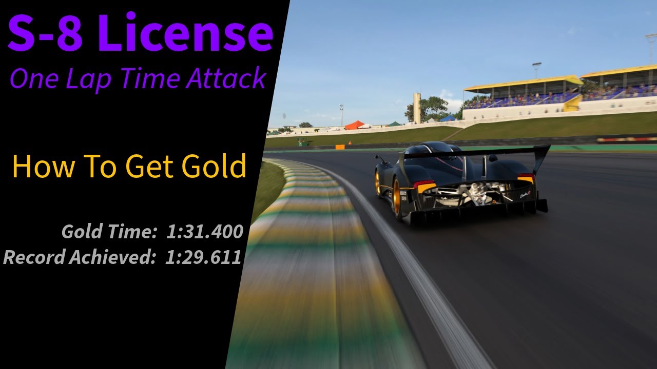 GT7 | How to get Gold on the S-8 License (Update 1.55+)