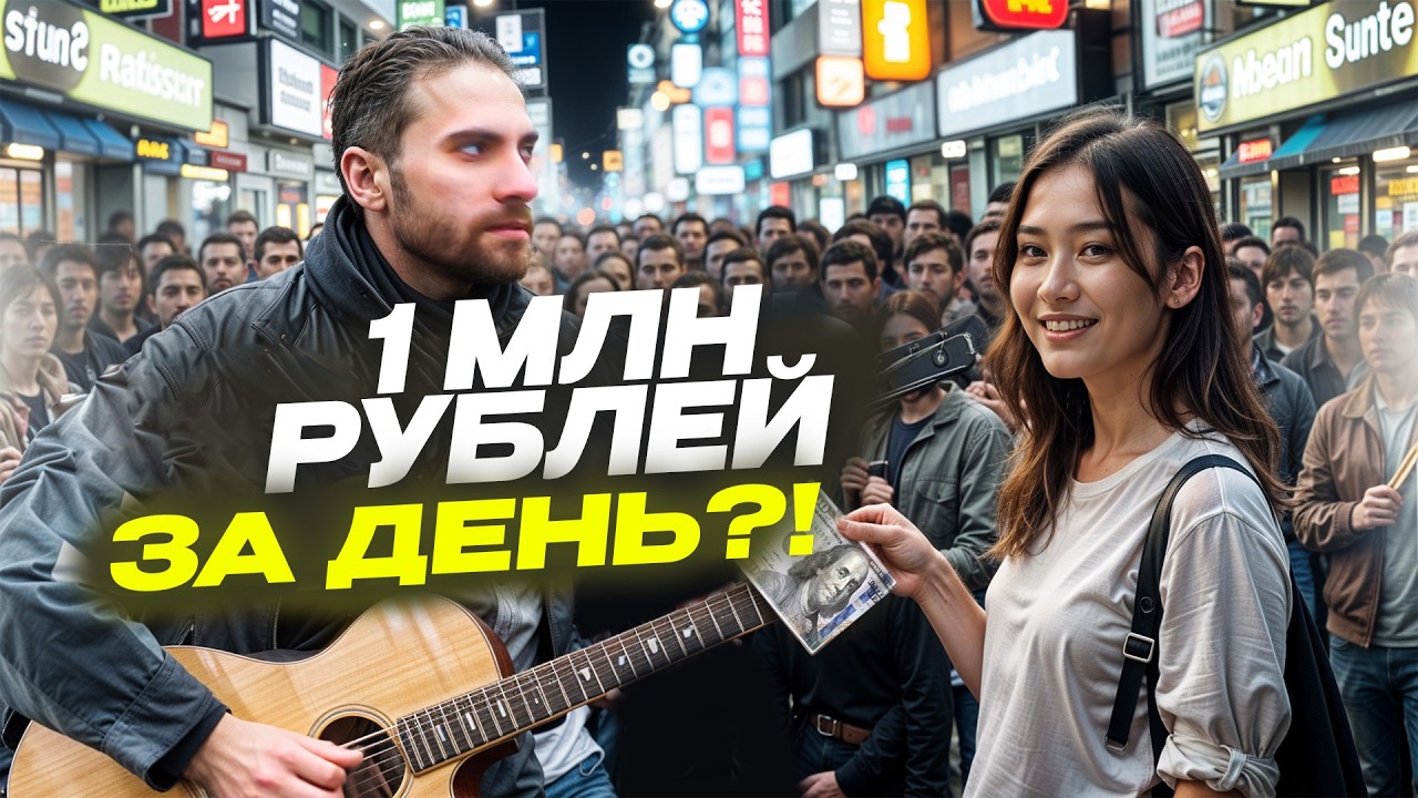 СКОЛЬКО заработает РУССКИЙ УЛИЧНЫЙ ГИТАРИСТ в ГОНКОНГЕ | Челлендж