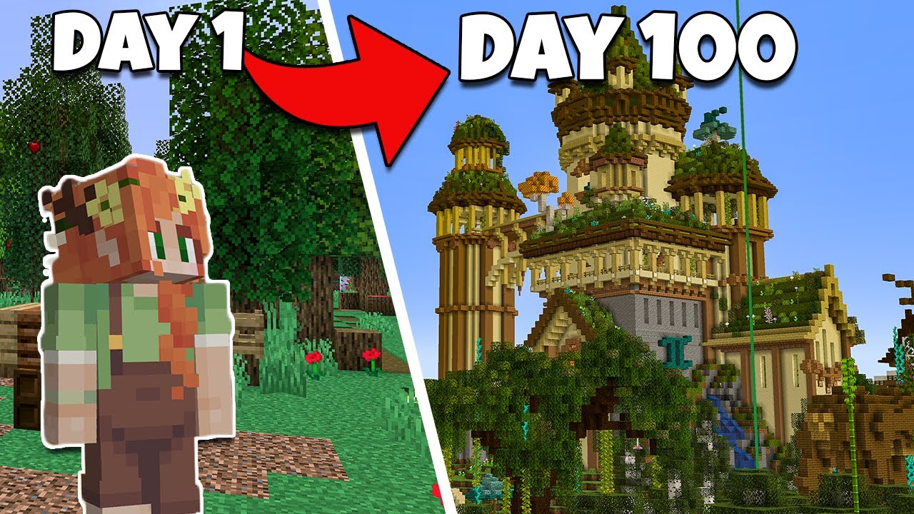 I Spent 100 Days on the HermitCraft SMP