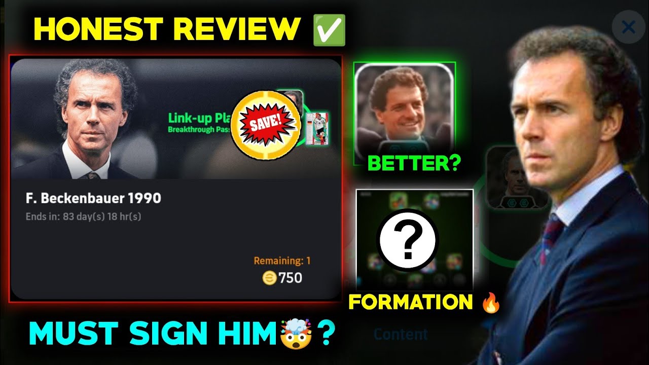 Is Beckenbauer the BEST Manager in eFootball 2026? Full Review | Best formation | Best link up