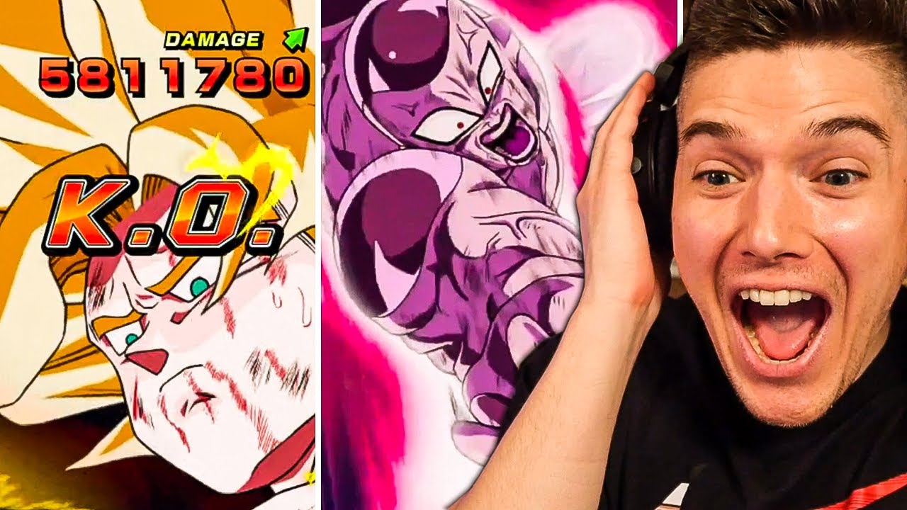 WHAT?! NEW LR Super Saiyan Goku & LR FP Frieza Super Attacks Reaction on Dokkan Battle!