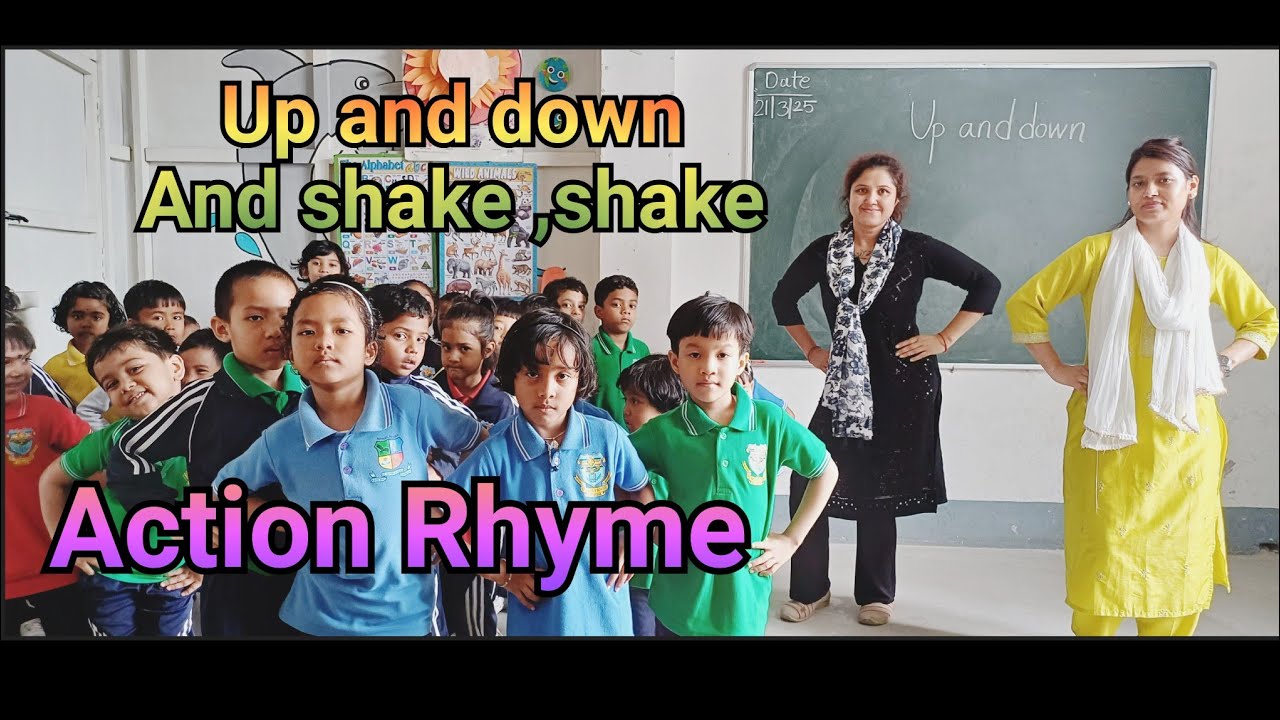 Up and down,And shake shake/Action Rhyme for kids