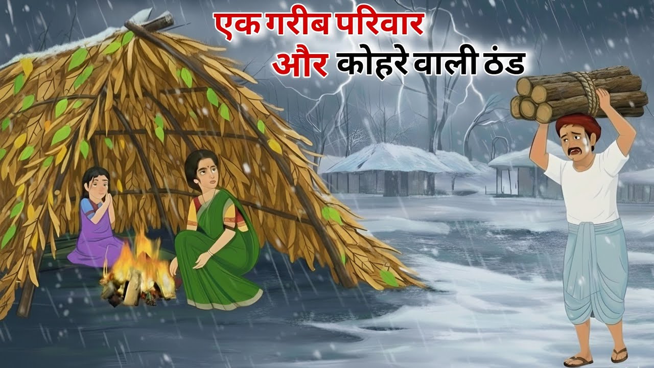 एक गरीब परिवार और कोहरे वाली ठंड का कहर | HINDI KAHANI | MORAL STORY | THAND KI KAHANI