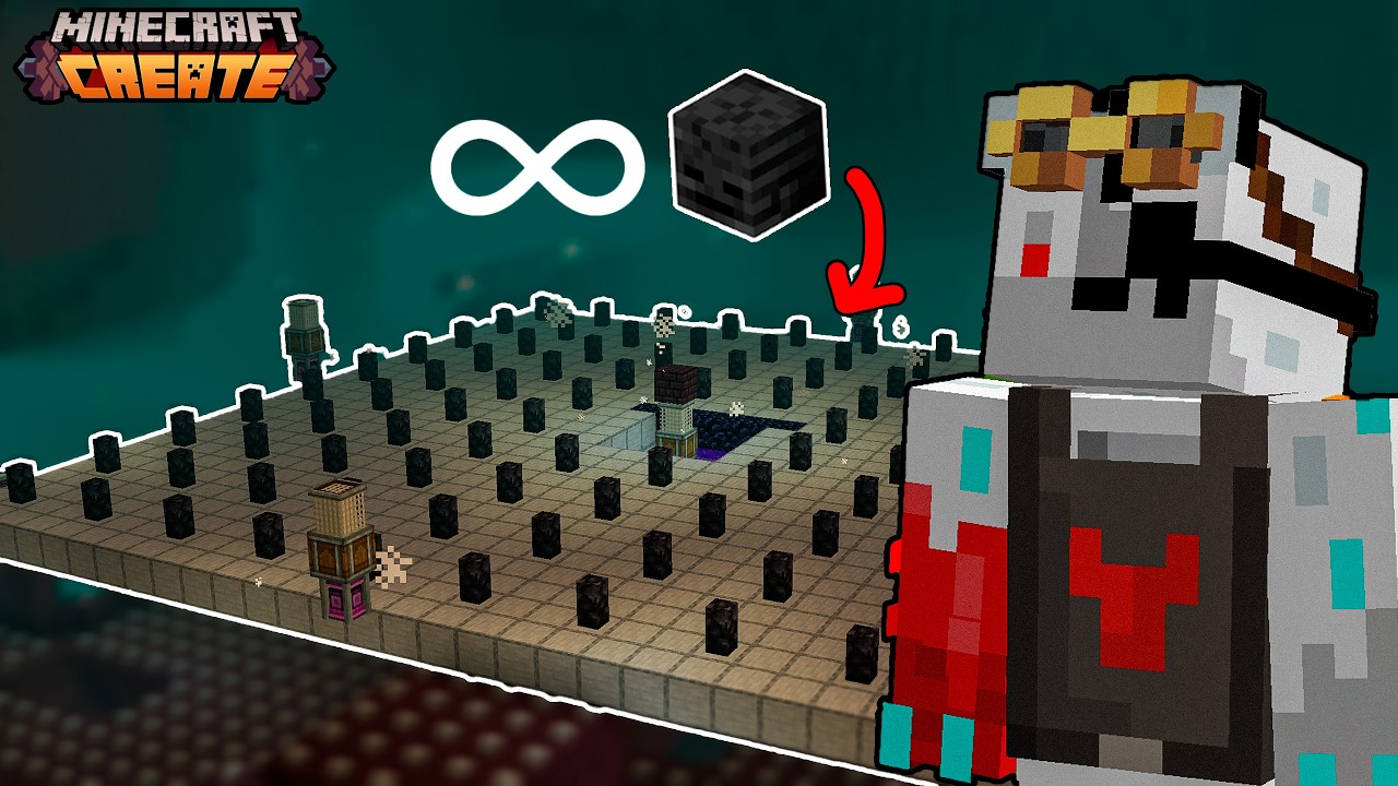 This Minecraft Create Mod Wither Farm Changed Everything... (120 Skulls/Hr)